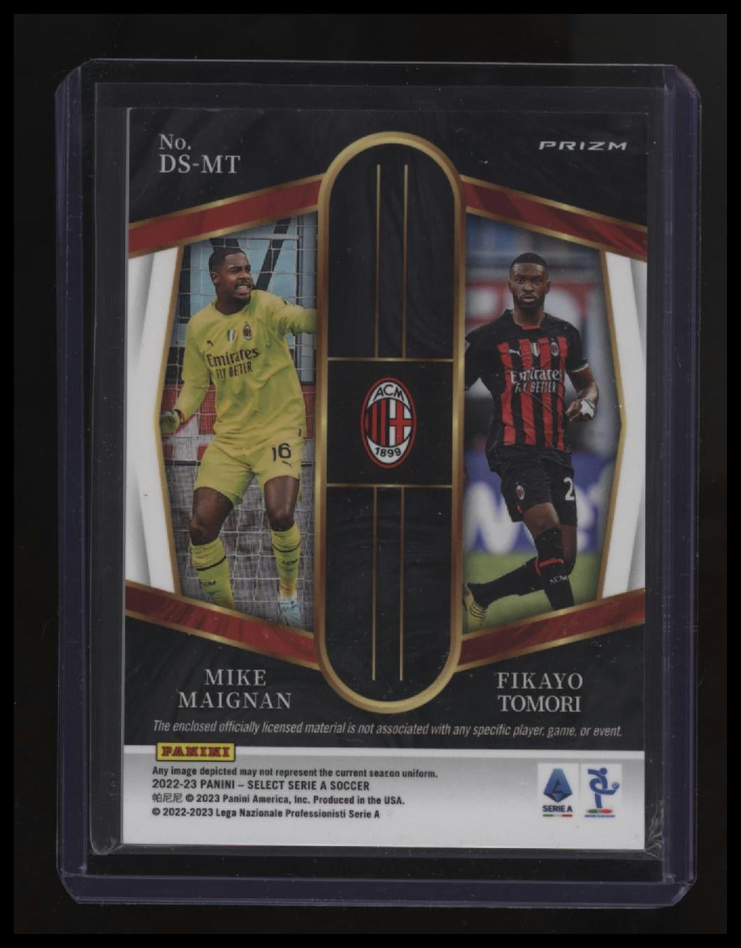 2022-23 Panini Select Serie A Mike Maignan / Fikayo Tomori Dual Swatches