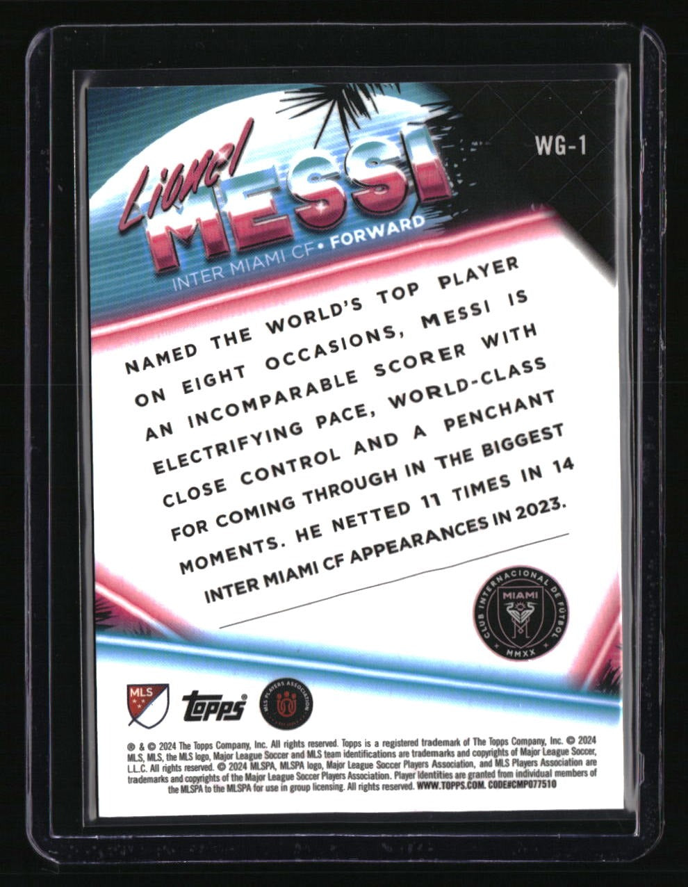 2024 Topps MLS Superstars Lionel Messi World's Greatest