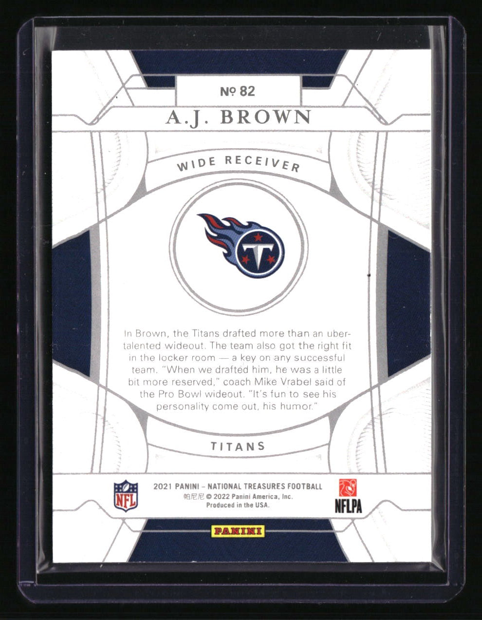2021 Panini National Treasures A.J. Brown Holo Gold #/10