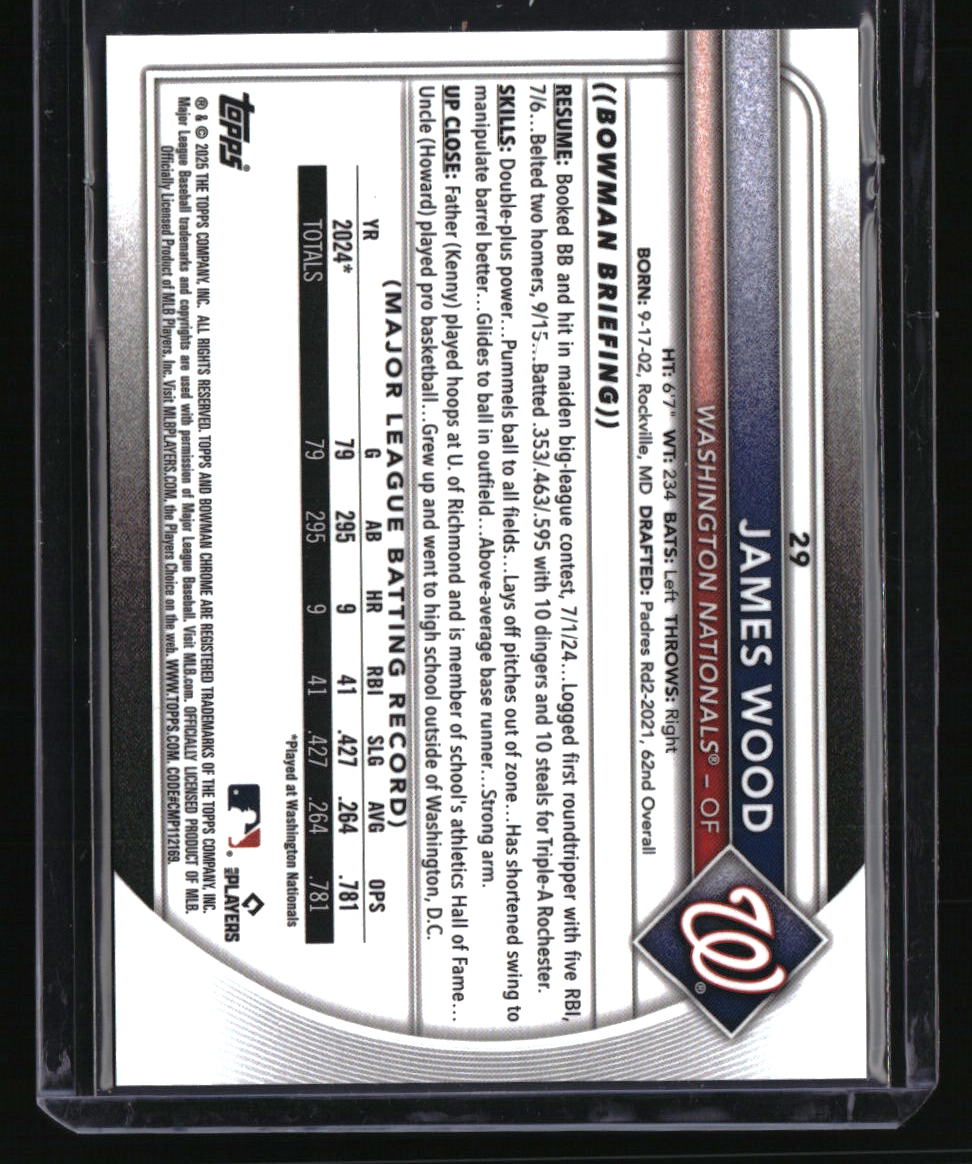 2025 Bowman Chrome James Wood