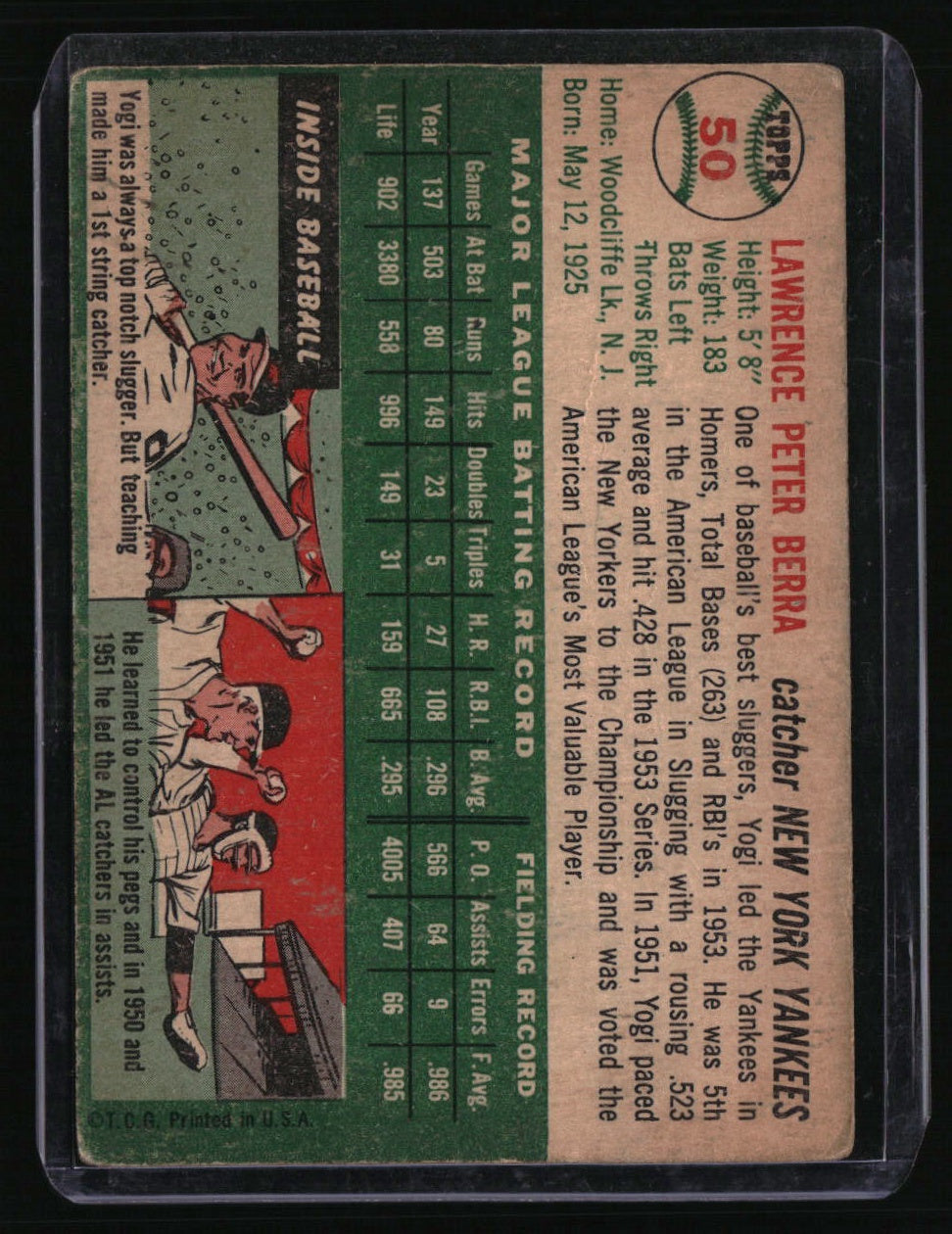 1954 Topps Yogi Berra