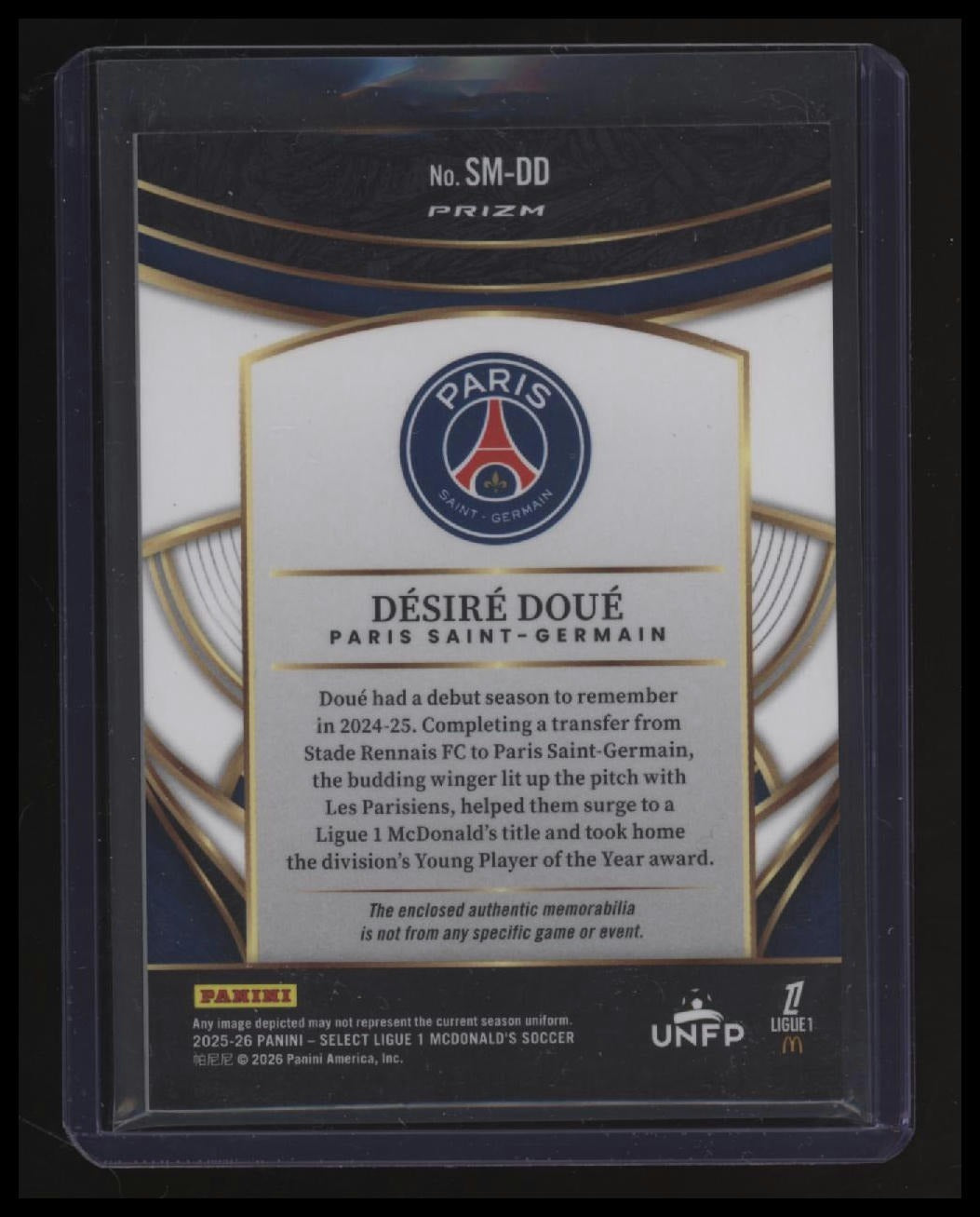 2025-26 Panini Select Ligue 1 Desire Doue Select Memorabilia