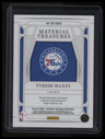 2024-25 Panini National Treasures Tyrese Maxey Material Treasures Prime #/25