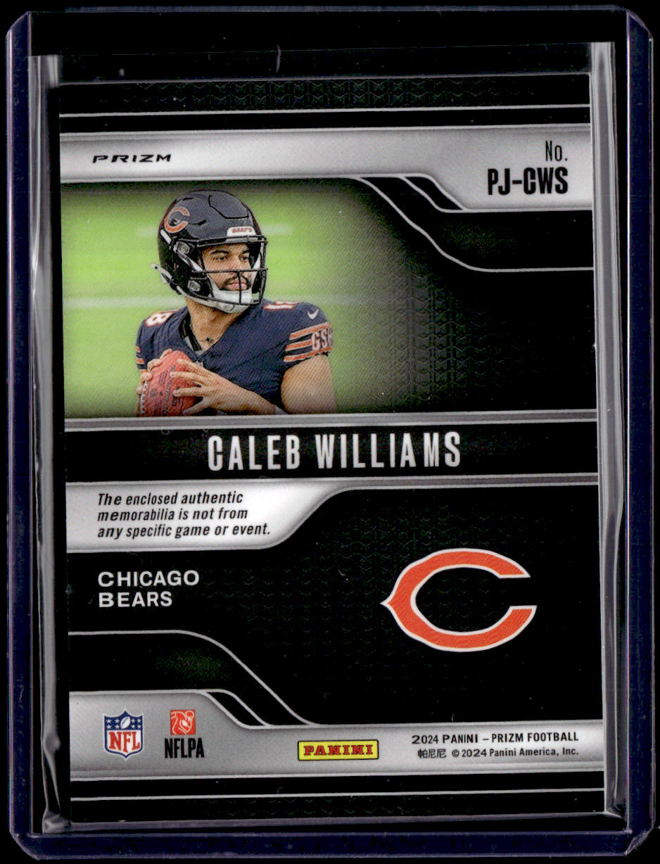 2024 Panini Prizm Caleb Williams Premier Jerseys Neon Green Pulsar