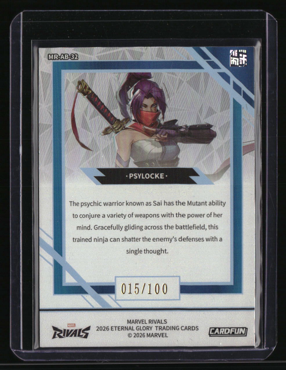 2026 Marvel Rivals Psylocke #/100