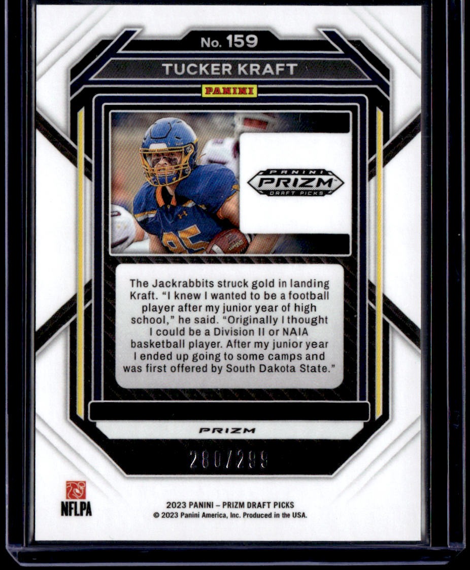 2023 Panini Prizm Draft Picks Tucker Kraft Prizm Red #/299