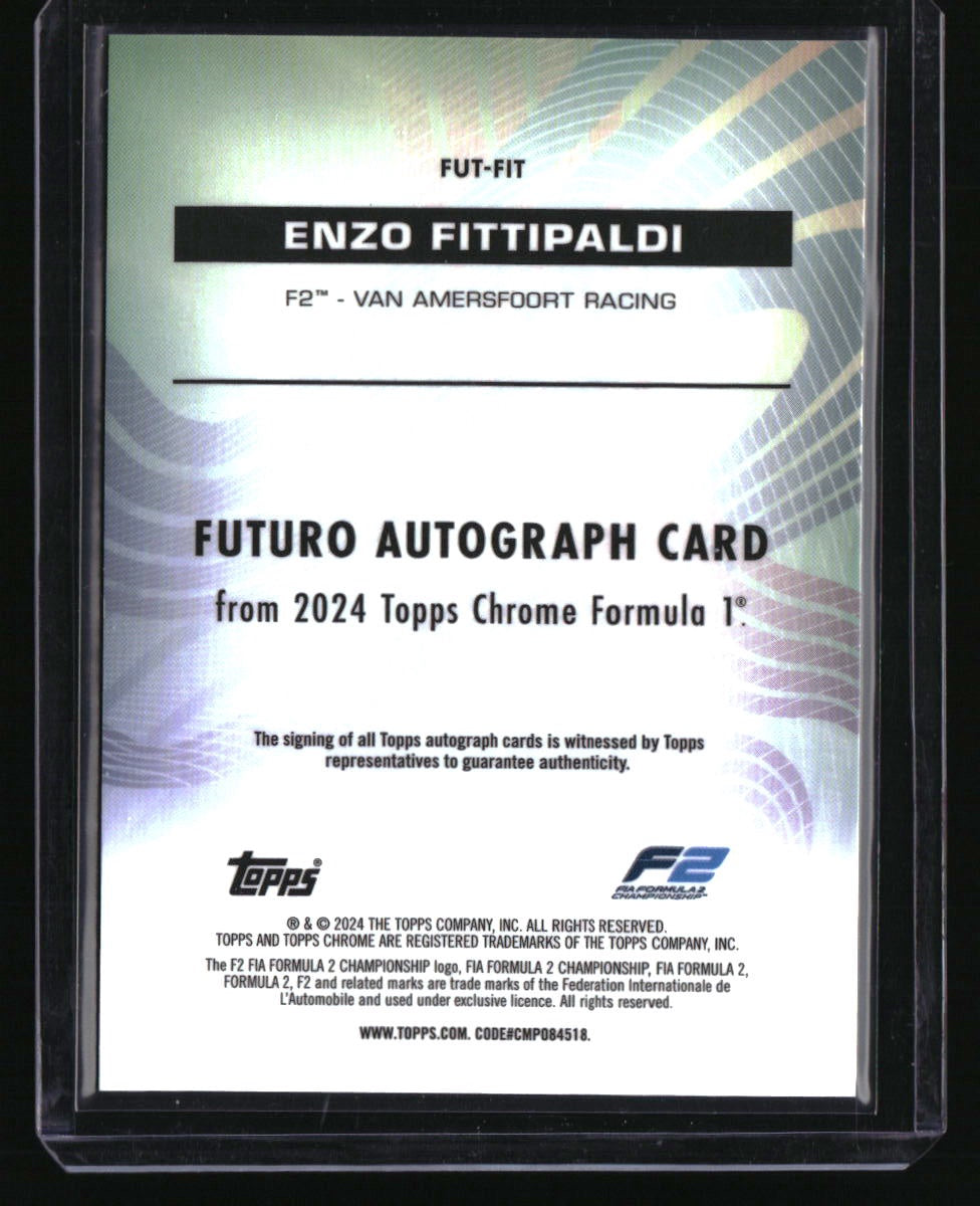 2024 Topps Chrome Formula 1 Enzo Fittipaldi Futuro Chrome Autographs #/50