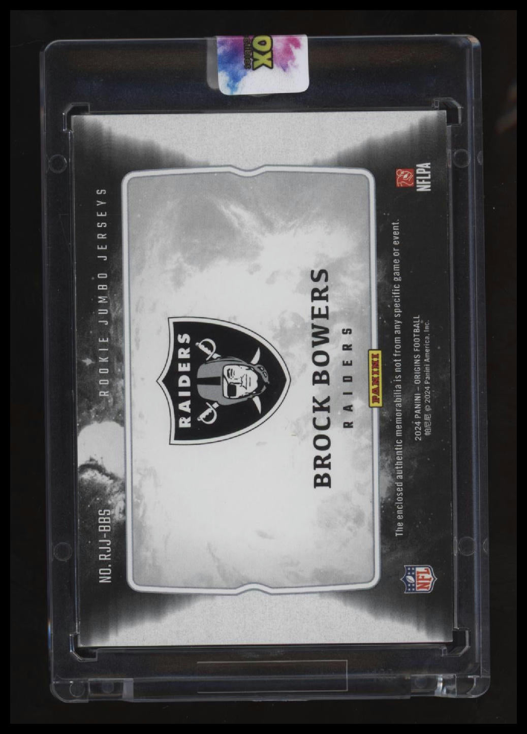 2024 Panini Origins Brock Bowers Rookie Jumbo Jerseys #/199