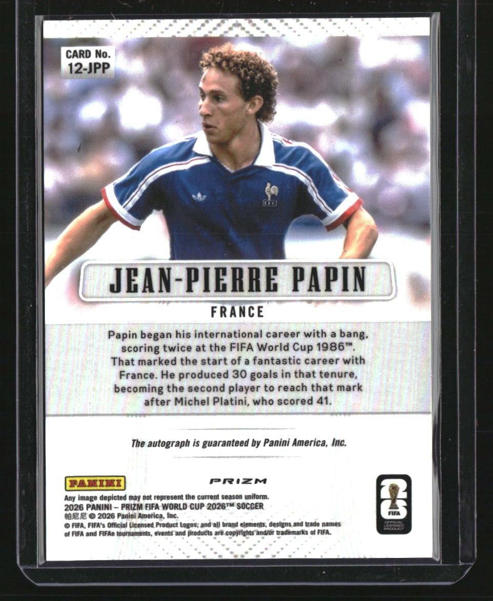 2026 Panini FIFA World Cup Jean-Pierre Papin Throwback Signatures Breakaway