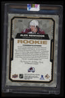 2021-22 Upper Deck Stature Alex Newhook Auto Material Design Variant #/15