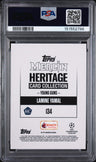 2023-24 Topps Merlin Heritage Uefa Club Competitions Lamine Yamal PSA 9