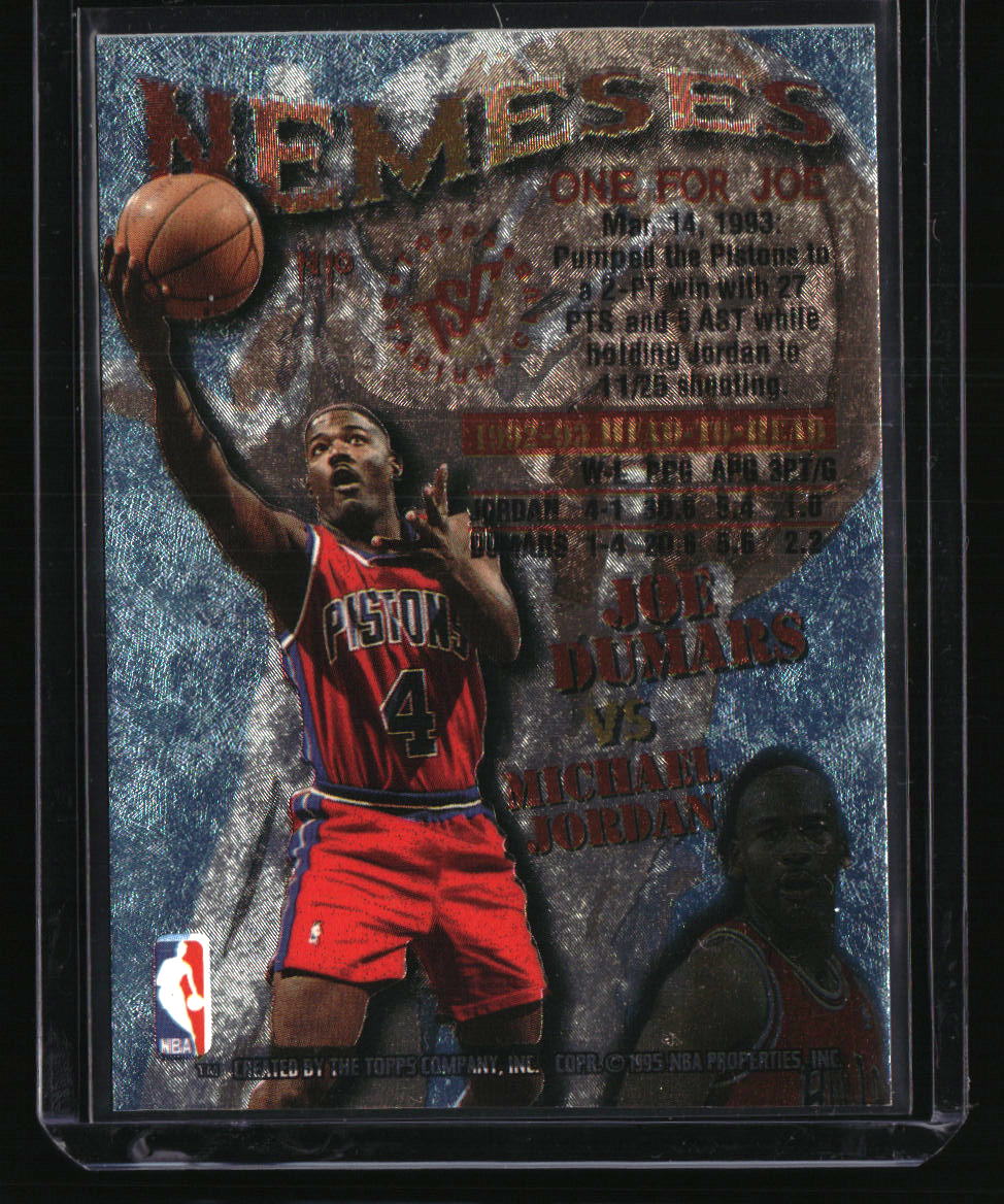 1995-96 Stadium Club Michael Jordan / Joe Dumars Nemeses