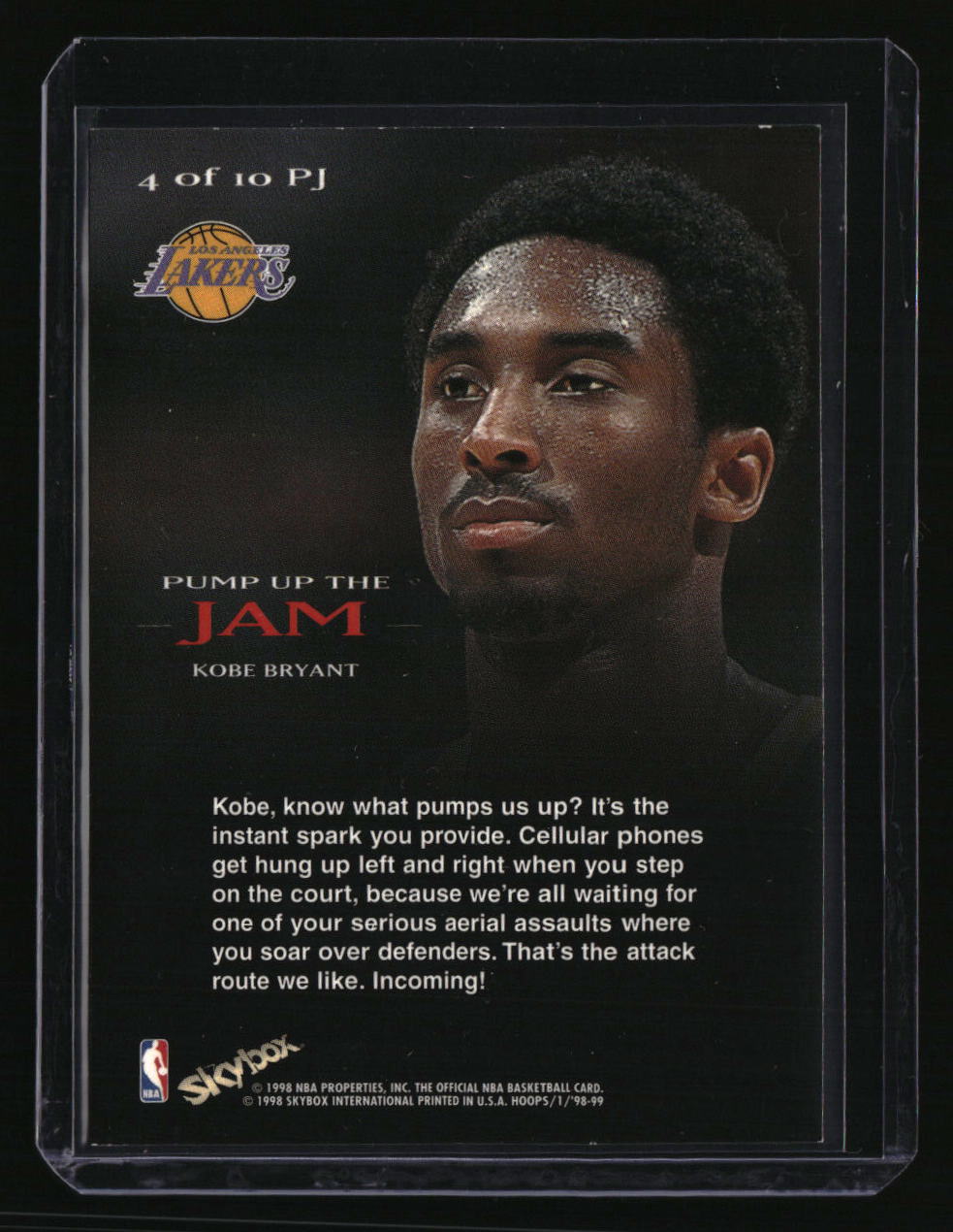 1998-99 Hoops Kobe Bryant Pump Up the Jam