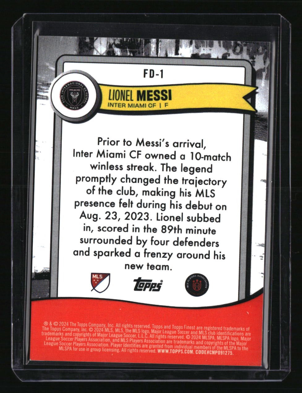 2024 Finest MLS Lionel Messi Finest Debuts