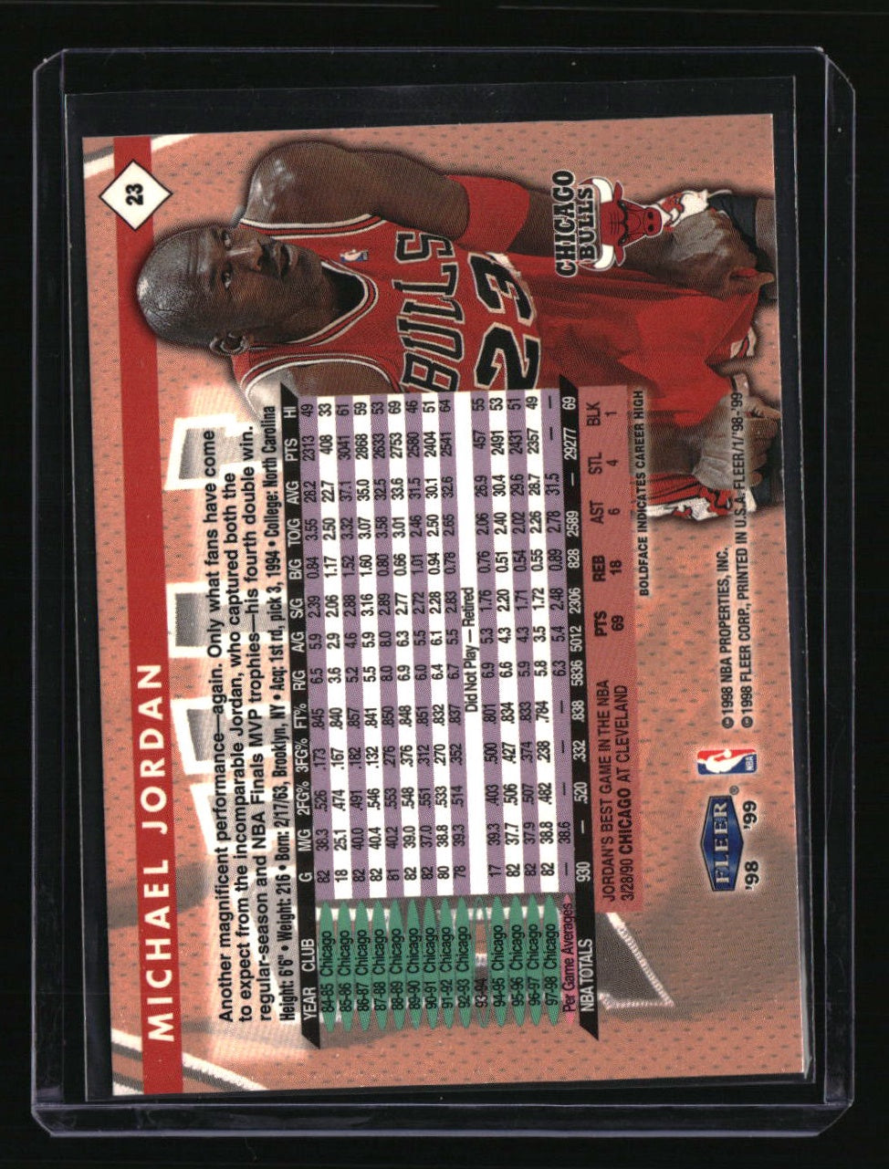 1998-99 Fleer Tradition Michael Jordan
