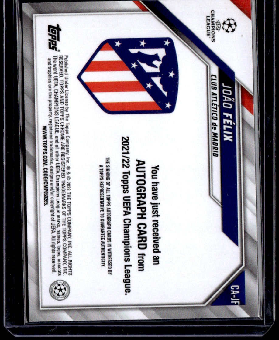 2021-22 Topps Chrome UEFA Champions League João Félix Autographs