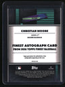 2026 Finest Christian Moore Finest Autographs Refractors