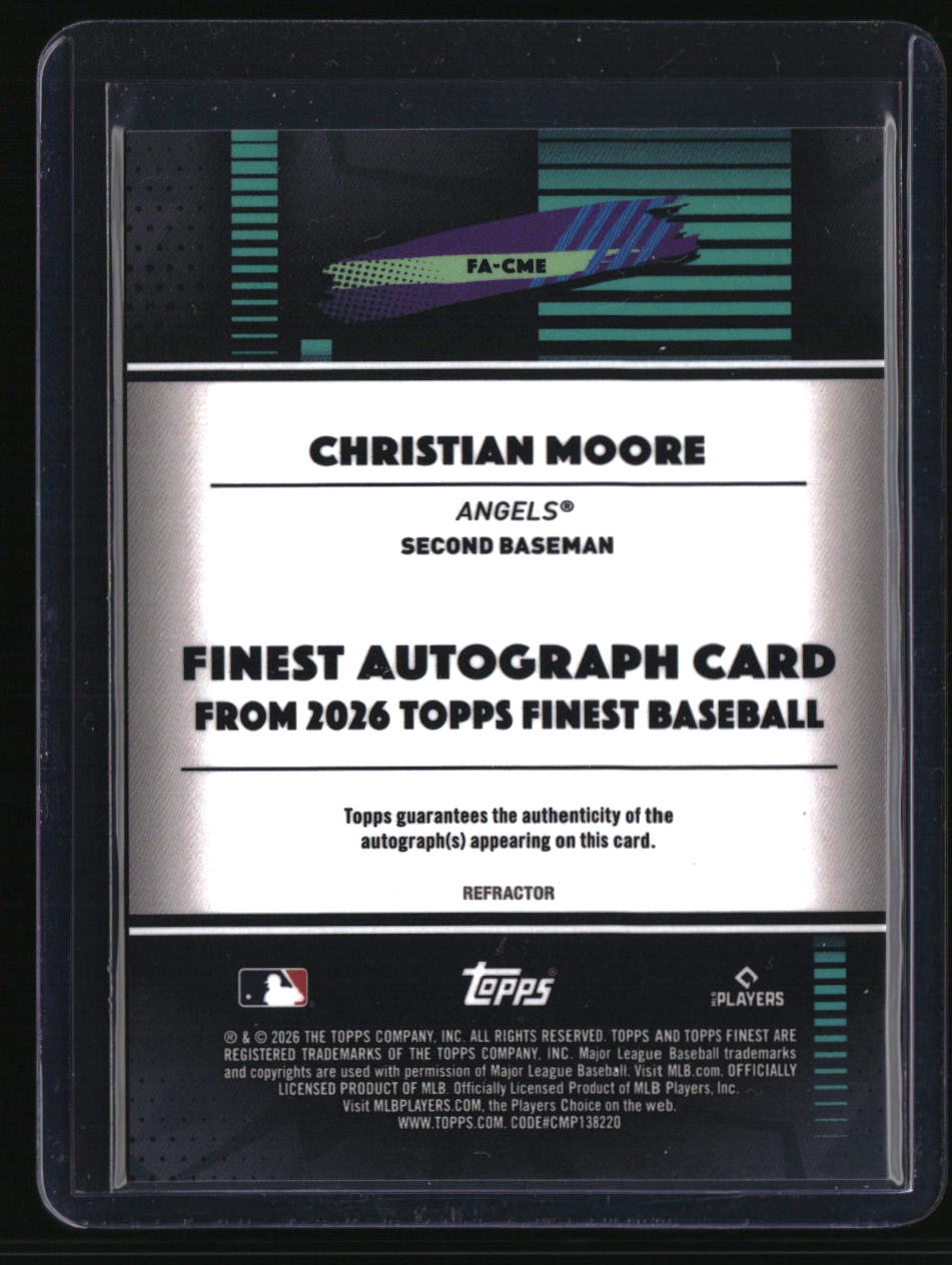 2026 Finest Christian Moore Finest Autographs Refractors