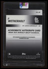 2025 Bowman Draft JJ Wetherholt Achromatic Autographs #/250