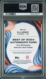 2024 Bowman Best University Best Of 2024 Autographs Dj Lagway Org Ref PSA 10