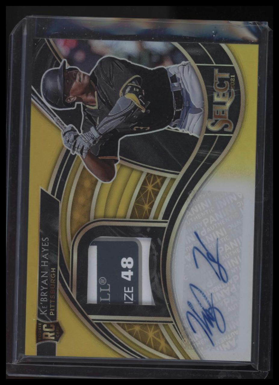 2021 Panini Select Ke&#39;Bryan Hayes Rookie Jersey Autographs Gold