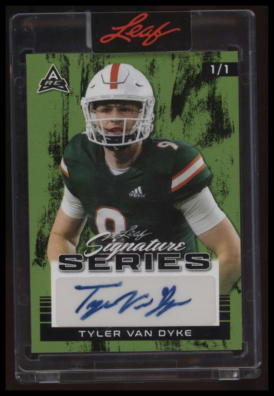 2022 Leaf Signature Series - Autographs Green Tyler Van Dyke