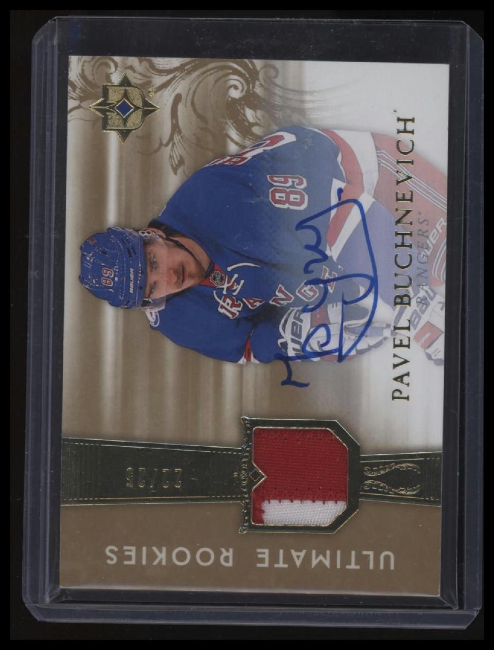 2016-17 Upper Deck Ultimate Collection Pavel Buchnevich Patch Auto #/25