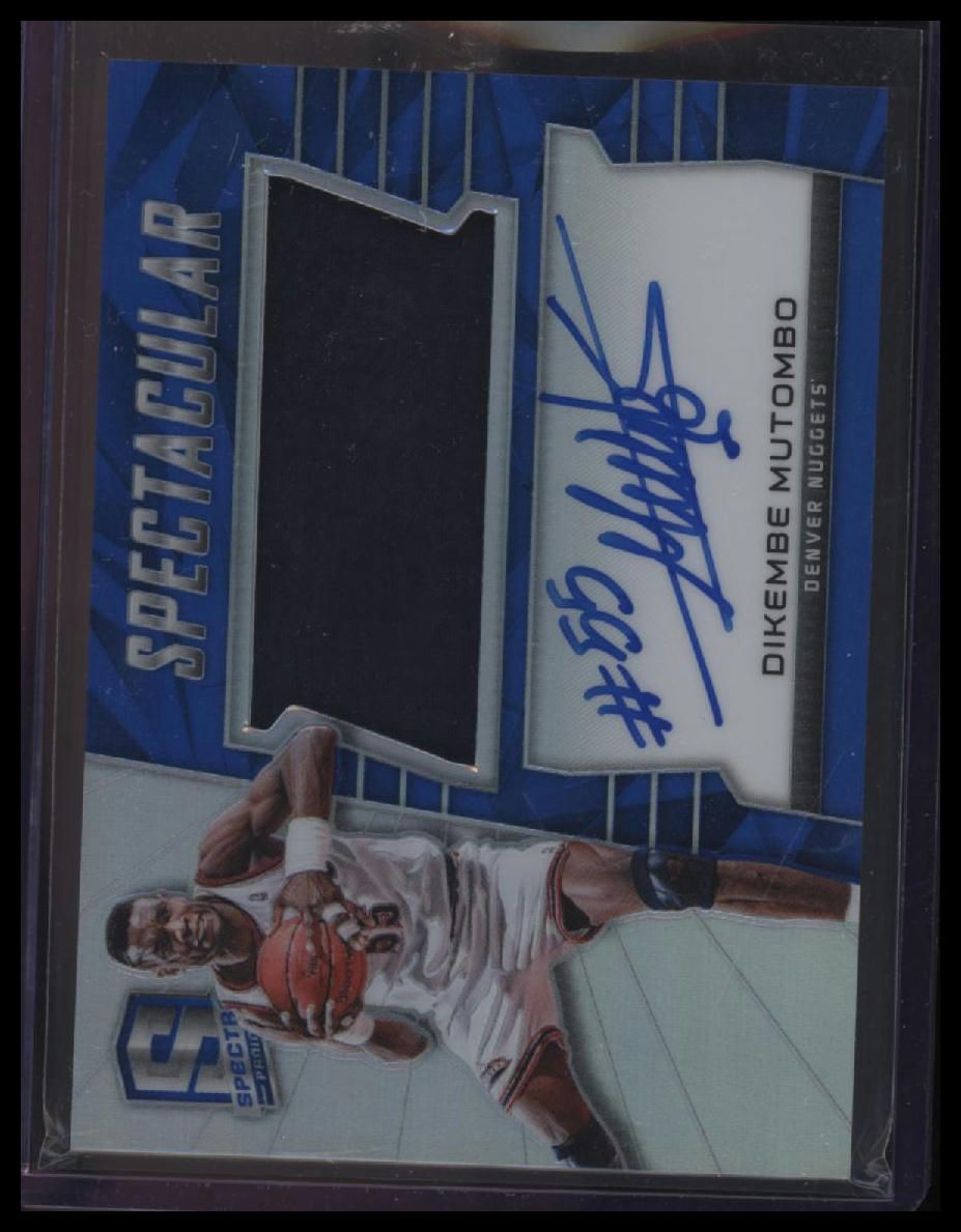 2015-16 Panini Spectra Dikembe Mutombo Swatch Signatures Prizms #/149