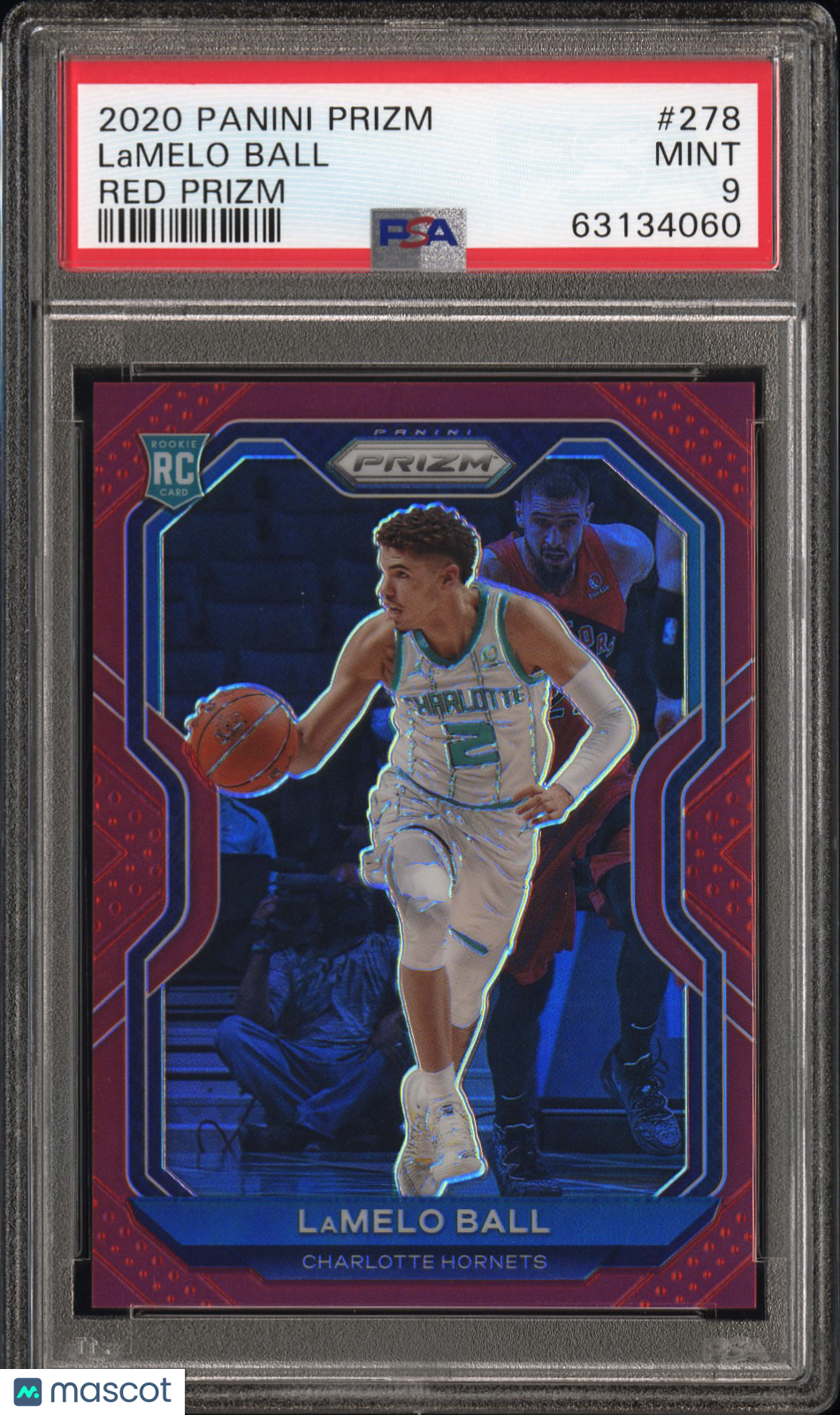 2020 Panini Prizm Lamelo Ball Red Prizm PSA 9