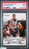 2009 Panini Prestige Stephen Curry PSA 9
