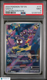2024 Pokemon Tef En-Temporal Forces Gastly Illustration Rare PSA 9