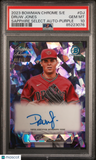 2023 Bowman Chrome Sapphire Edition #DJ Druw Jones Select Auto-Purple PSA 10