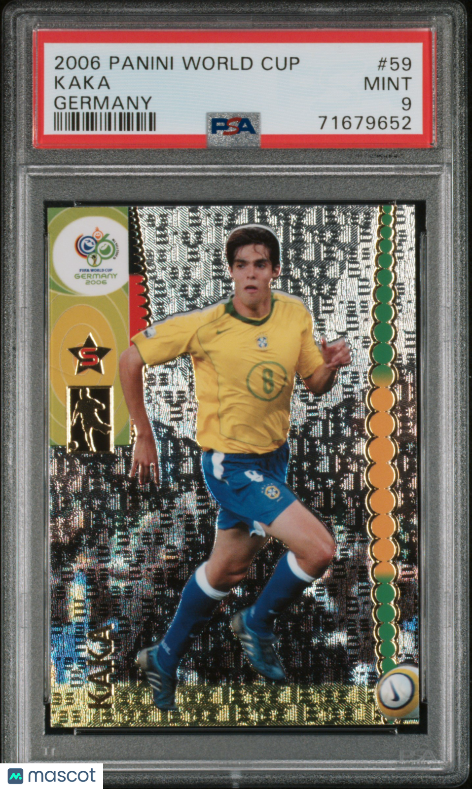 2006 Panini World Cup Germany Kaka Germany PSA 9