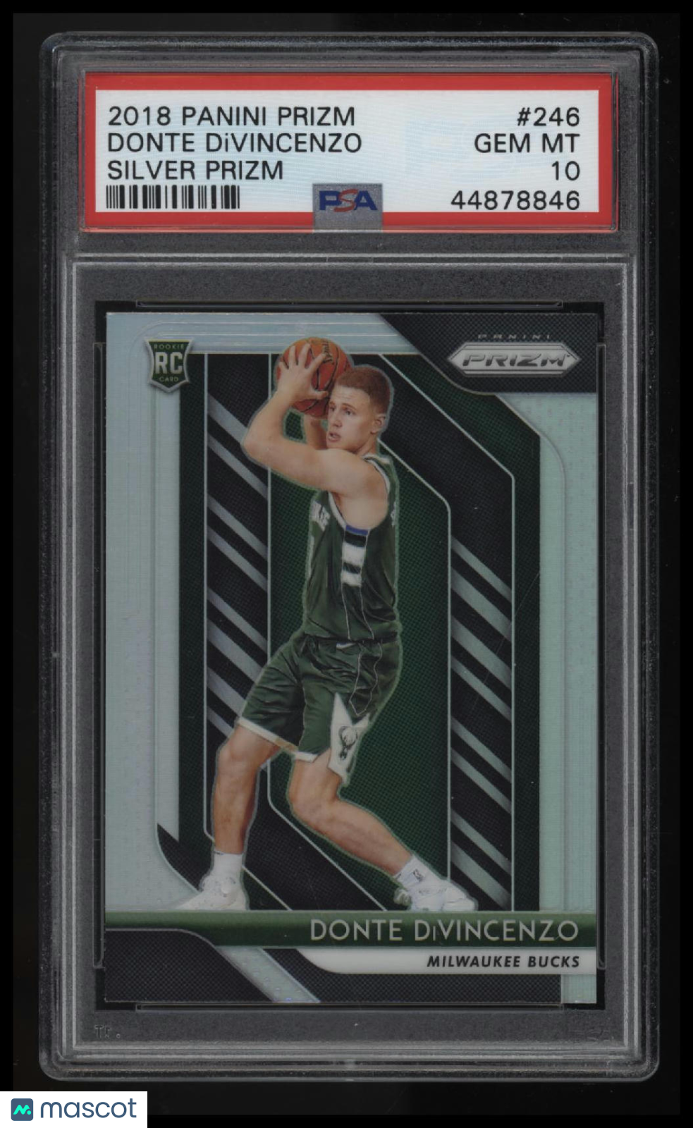 2018 Panini Prizm Donte Divincenzo Silver Prizm PSA 10