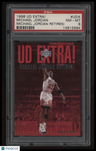 1998 Upper Deck Michael Jordan Michael Jordan Retires! PSA 8