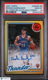 2025 Topps Rookie Autographs Brooks Barnhizer Gold Rnbw PSA 10