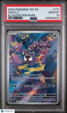 2024 Pokemon Tef En-Temporal Forces Gastly Illustration Rare PSA 10