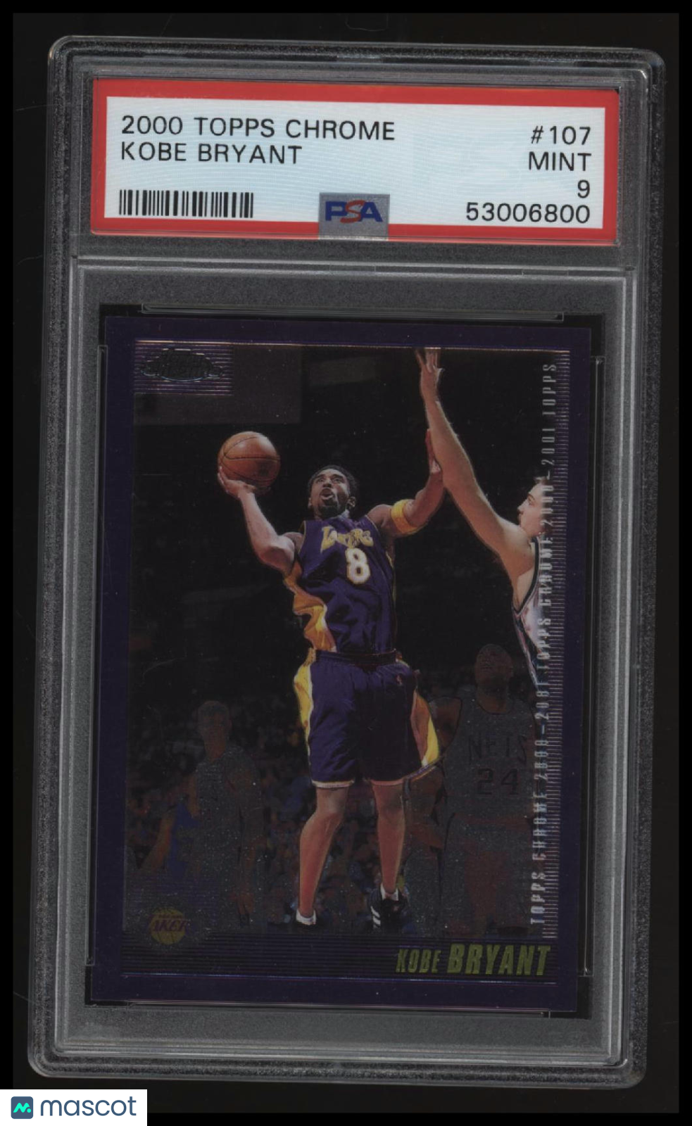2000 Topps Chrome Kobe Bryant PSA 9