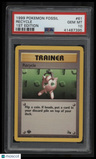 1999 Pokemon Fossil Recycle 1st Edition PSA 10