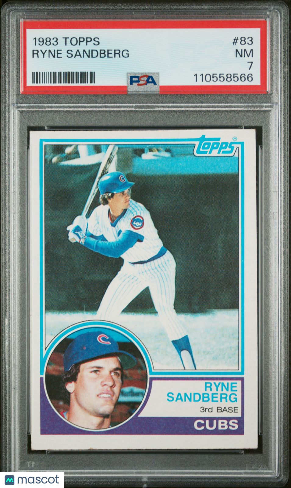 1983 Topps Ryne Sandberg PSA 7