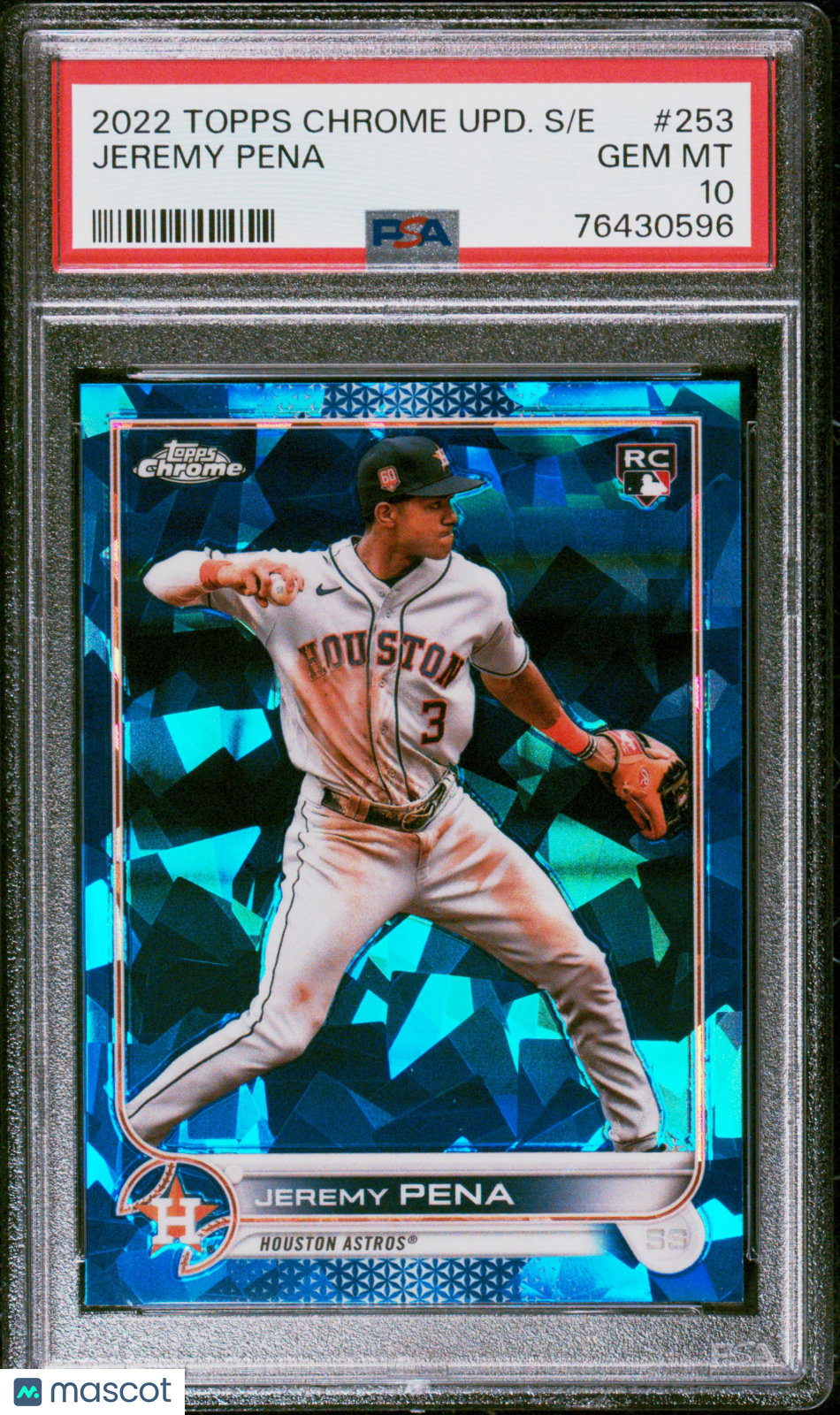 2022 Topps Chrome Update Sapphire Edition Jeremy Pena PSA 10