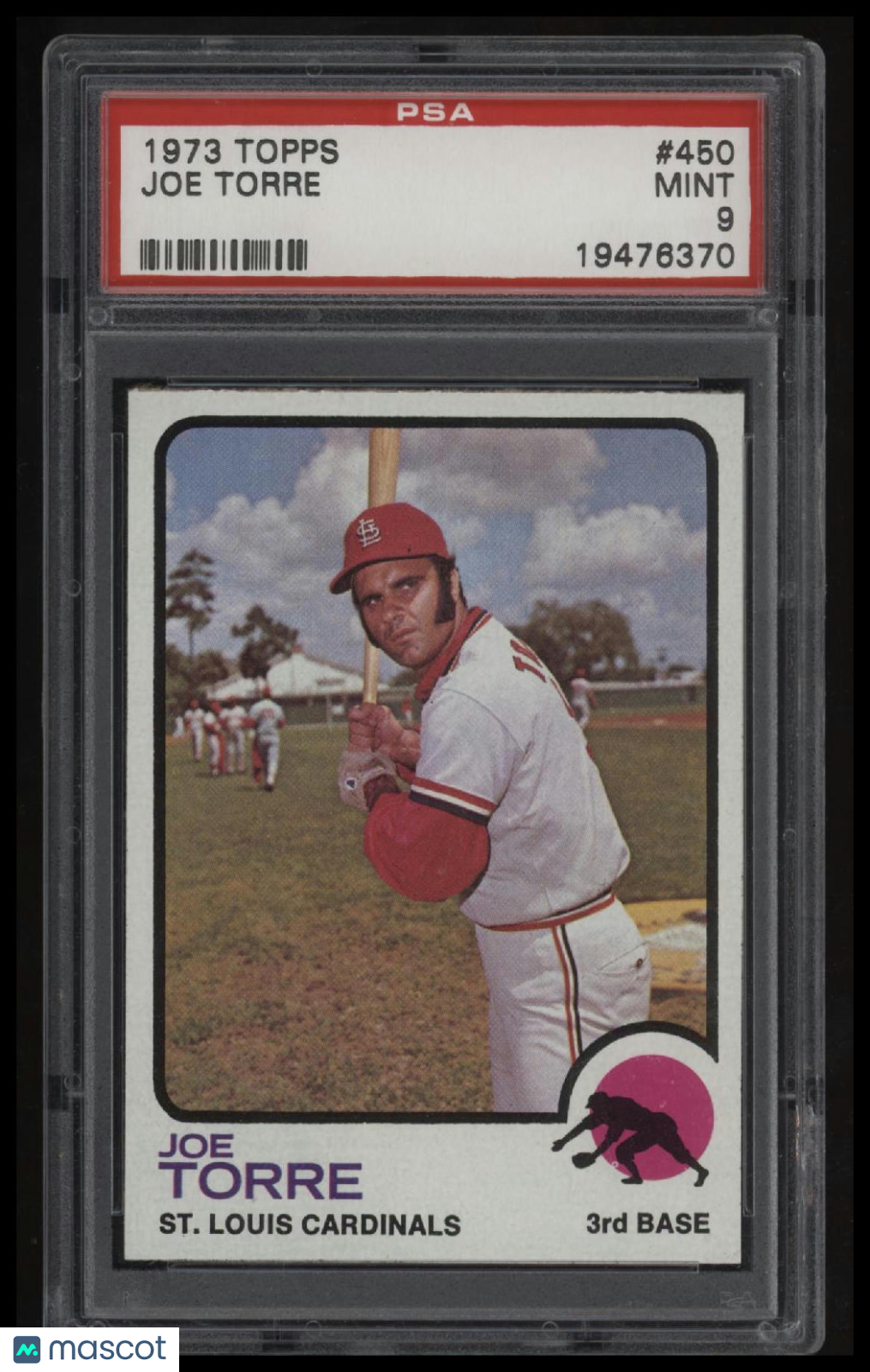 1973 Topps #450 Joe Torre PSA 9