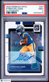 2022 Panini Donruss Optic Kyren Williams Autograph PSA 9