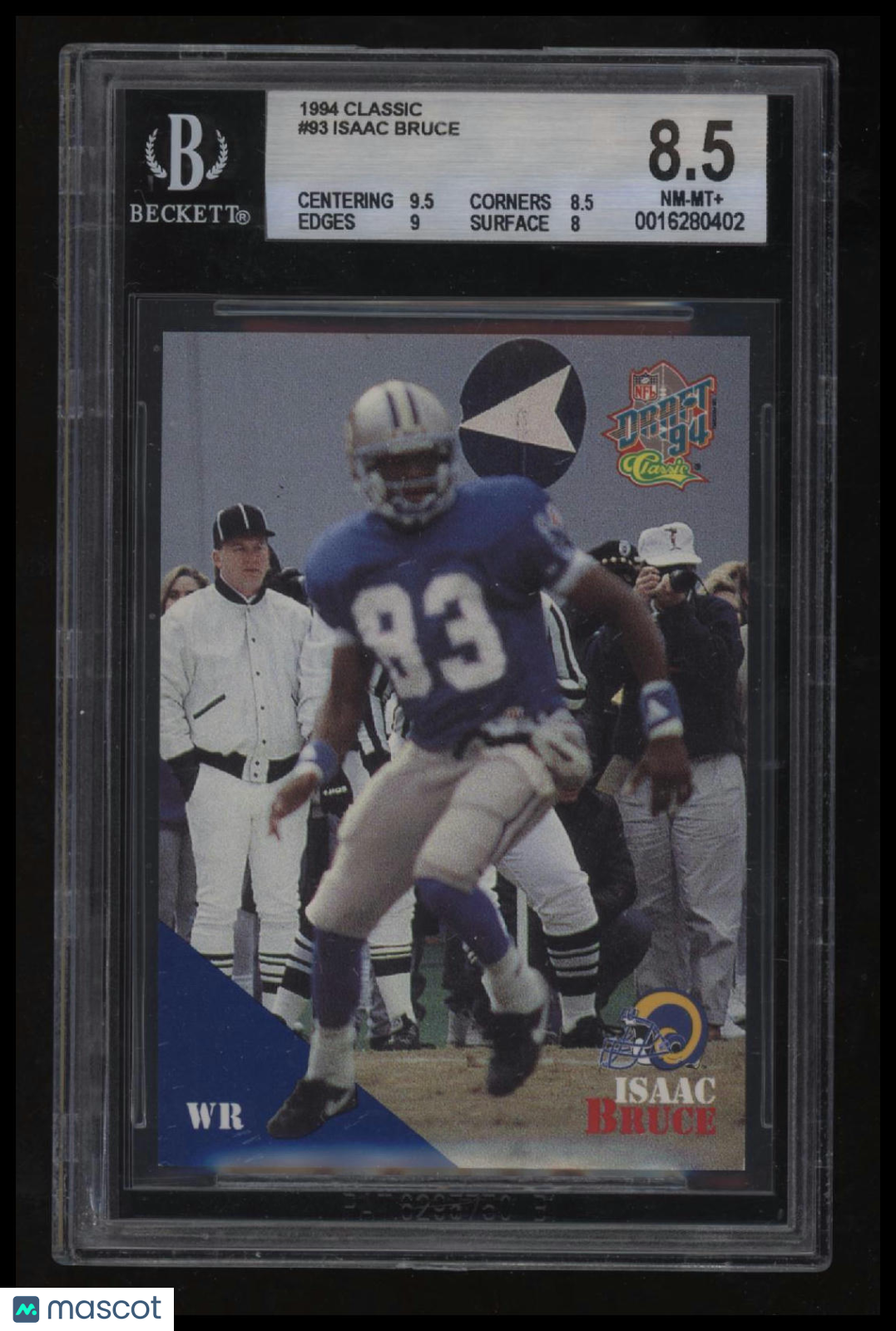 1994 Classic Isaac Bruce BGS 8.5