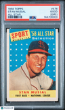 1958 Topps Stan Musial All Star PSA 2