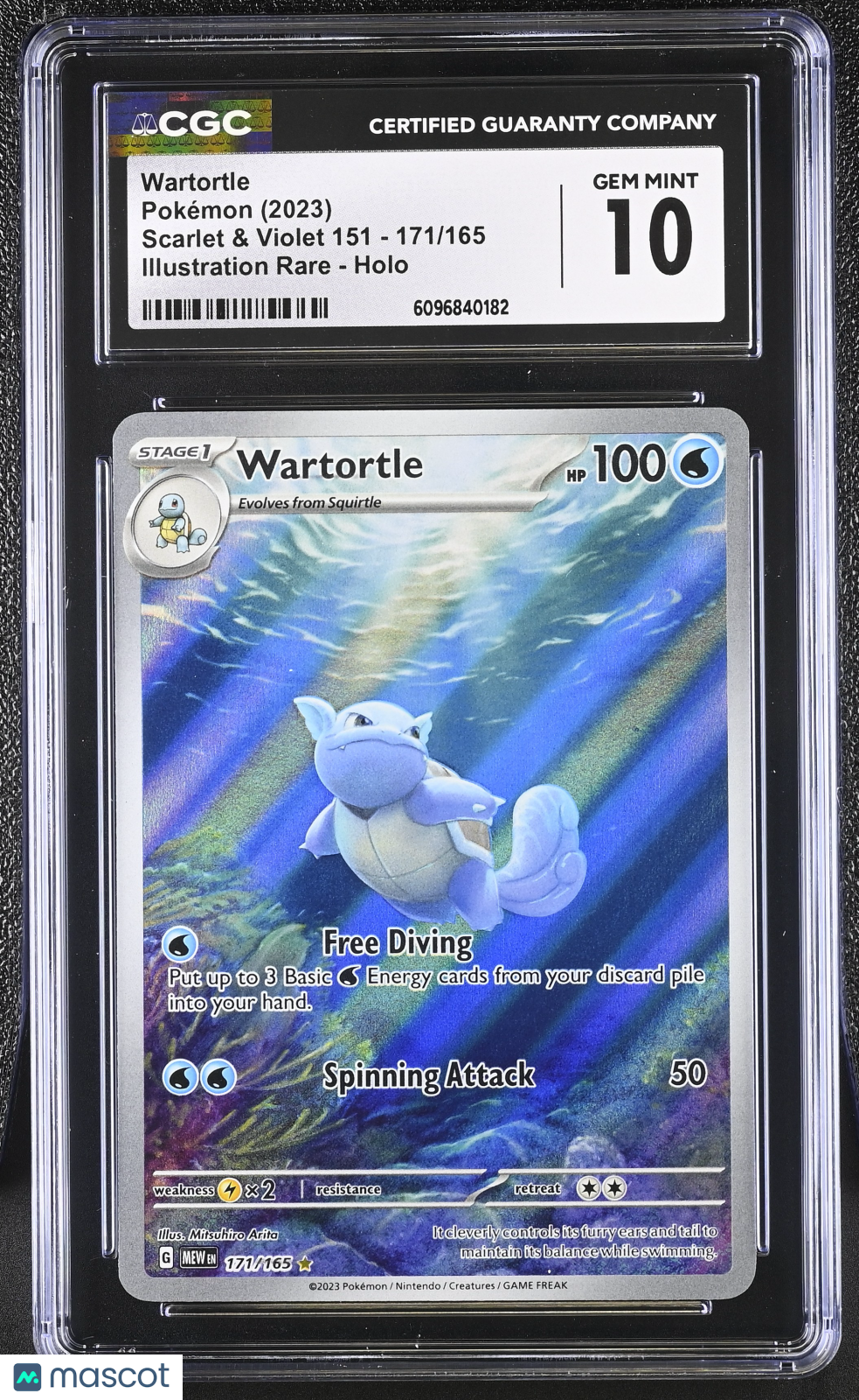 2023 Scarlet & Violet 151 Wartortle CGC 10