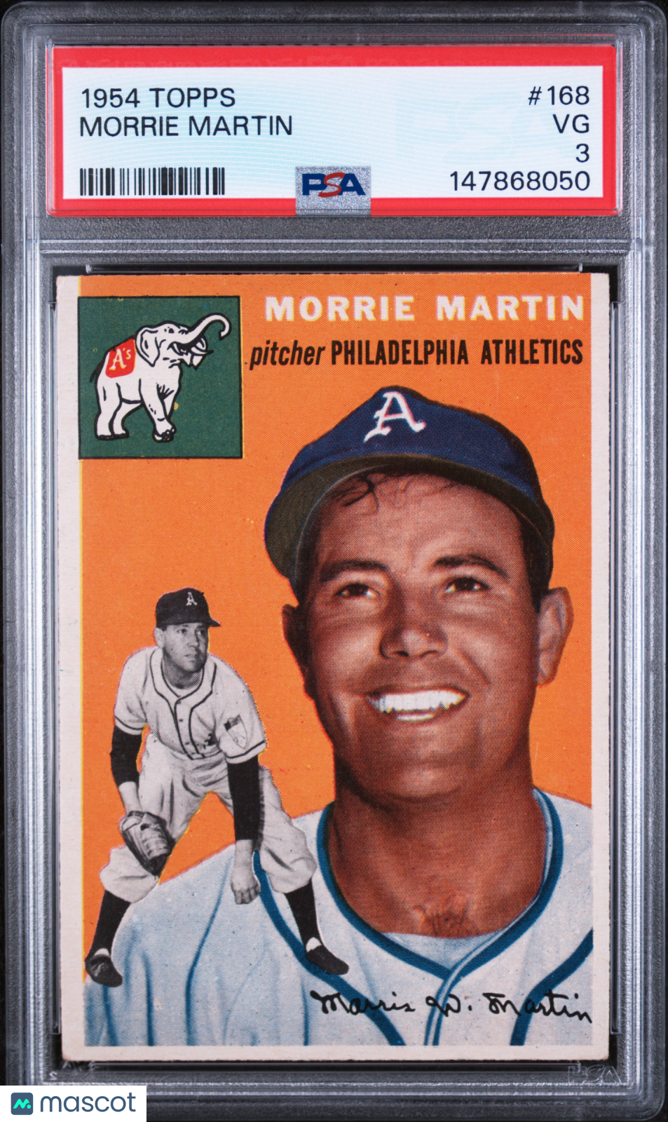 1954 Topps Morrie Martin PSA 3