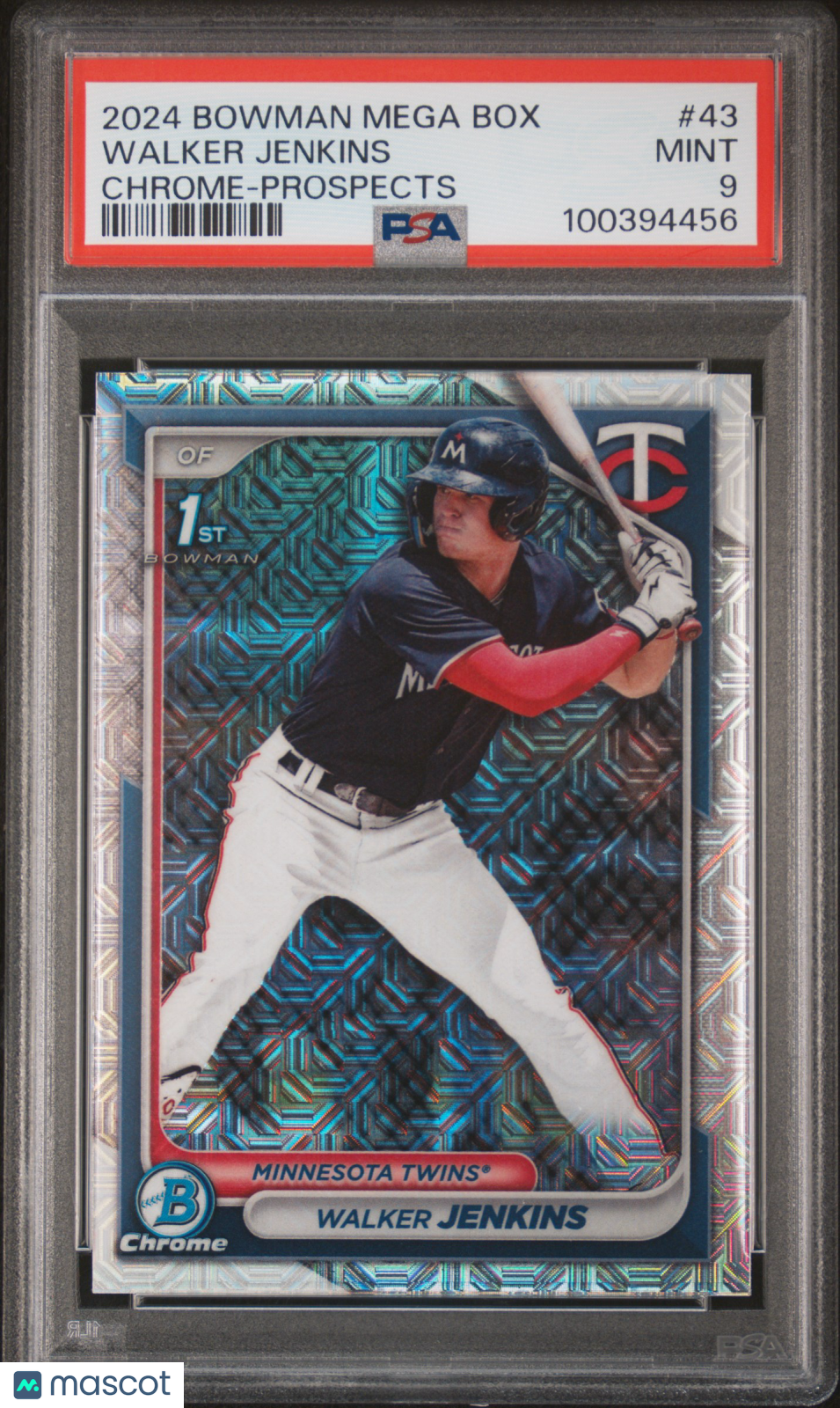 2024 Bowman Mega Box Chrome Prospects Walker Jenkins PSA 9