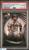 2022 Topps Chrome Black #55 Ronald Acuna Jr. Refractor PSA 10