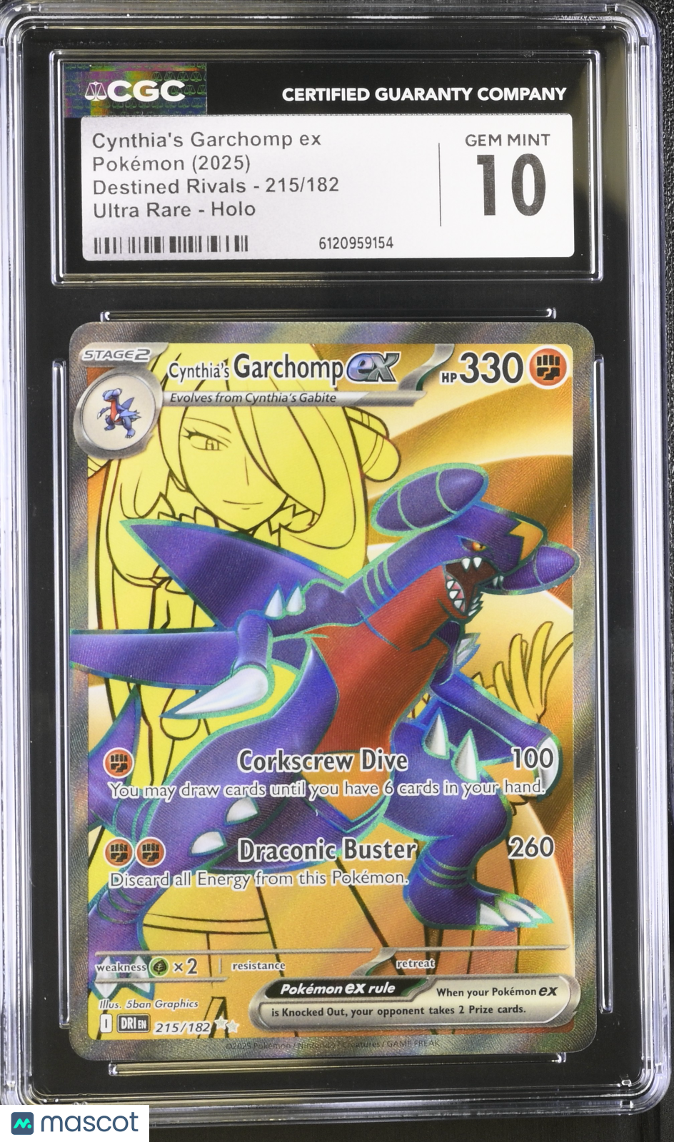 2025 Destined Rivals Cynthia's Garchomp ex CGC 10
